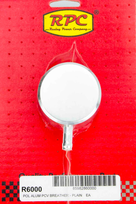 Breather - Push-In - Round - 1-1/4 in Hole - PCV Valve - Aluminum - Polished - Each