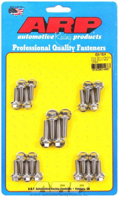 Oil Pan Bolt Kit - Hex Head - Stainless - Polished - Small Block Ford - Kit