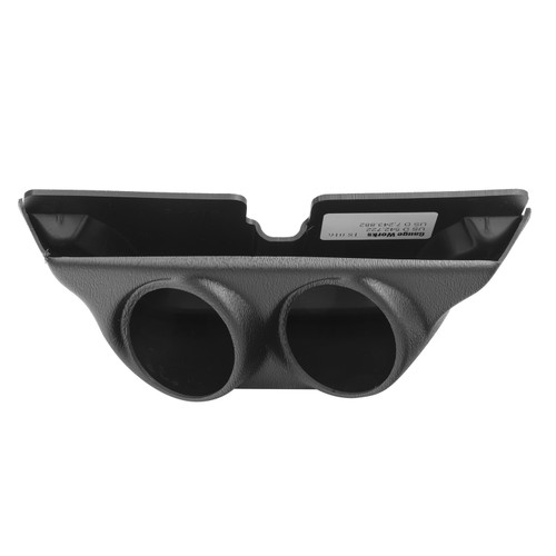 Gauge Pod - Two 2-1/16 in OD Gauges - Overhead Console - Plastic - Black - Dodge Ram Fullsize Truck 2003-08 / Ford Fullsize Truck 1999-2004 - Each