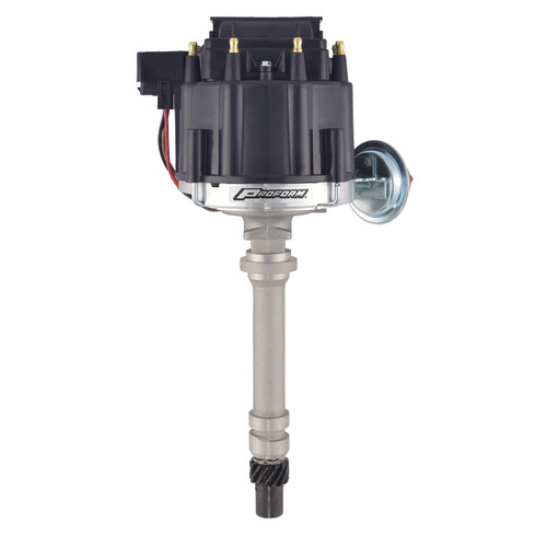 Distributor - Race - Magnetic Pickup - Vacuum Advance - HEI Style Terminal - Coil Included - Black - Chevy V8 - Each