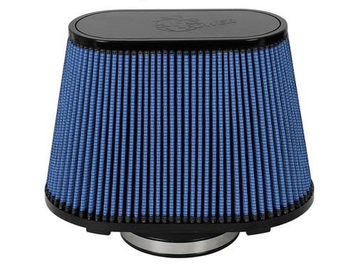 Air Filter Element - Magnum FLOW Pro 5R - Clamp-On - Conical - 11 in Length x 6.5 in Width Base - 8.5 in Length x 4 in Width Top - 4.5 in Flange - 7.5 in Tall - Reusable Cotton - Blue - Universal - Each
