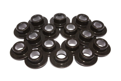 Valve Spring Retainer - 7 Degree - 0.640 in OD Step - 1.055 in Single Spring - Chromoly - Black Oxide - Set of 16