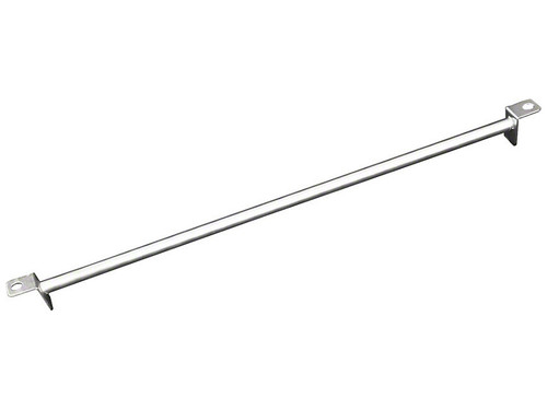 Shock Tower Brace - Weld-On - Rear - Steel - Silver Powder Coat - Ford Mustang 1994-2004 - Each