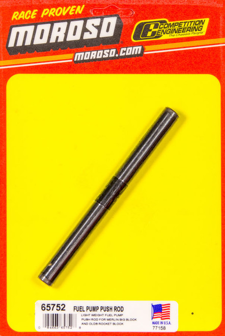 Fuel Pump Pushrod - Lightweight - Hardened Ends - 0.200 in Longer - Chromoly - World Products Merlin / Oldsmobile Rocket Block - Each