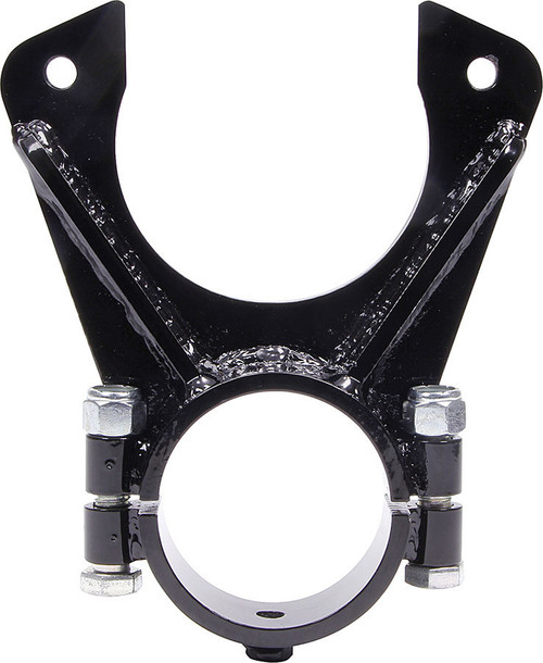 Brake Caliper Bracket - Rear - Clamp-On - 3 in OD Axle Tube - Gusseted - Steel - Black Paint - GM Metric Caliper - Each Brake Caliper Bracket - Rear - Clamp-On - 3 in OD Axle Tube - Gusseted - Steel - Black Paint - GM Metric Caliper - Each