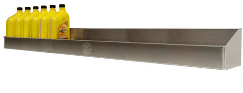 Oil Shelf - Wall Mount - 24 qt Capacity - 60 x 5.5 in - Aluminum - Natural - Each Oil Shelf - Wall Mount - 24 qt Capacity - 60 x 5.5 in - Aluminum - Natural - Each