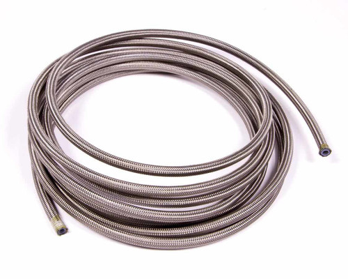 Hose - PTFE Racing Hose - 4 AN - 15 ft - Braided Stainless / PTFE - Natural - Each