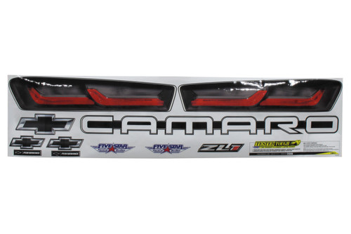 Graphics - Tail - Laminated Protective Coating - Chevrolet Camaro - ABC NextGen - Kit Graphics - Tail - Laminated Protective Coating - Chevrolet Camaro - ABC NextGen - Kit