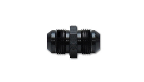 Fitting - Adapter - Straight - 20 AN Male to 20 AN Male - Aluminum - Black Anodized - Each Fitting - Adapter - Straight - 20 AN Male to 20 AN Male - Aluminum - Black Anodized - Each