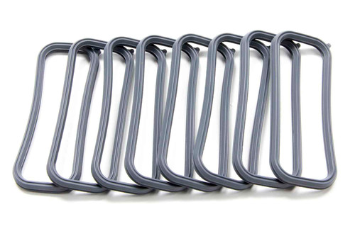 Intake Manifold Gasket - O-Ring - 1.345 x 3.57 in Rectangle Port - Rubber - LS6 - GM LS-Series - Set of 8