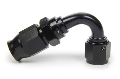 Fitting - Hose End - Race-Rite - PTFE Hose - 120 Degree - 12 AN Hose to 12 AN Female - Swivel - Aluminum - Black Anodized - Each Fitting - Hose End - Race-Rite - PTFE Hose - 120 Degree - 12 AN Hose to 12 AN Female - Swivel - Aluminum - Black Anodized - Each