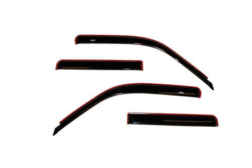 Side Window Visor - Original Ventvisor - Stick-On - Front / Rear - Plastic - Dark Smoke - Ford / Mercury Midsize SUV 1991-2005 - Kit