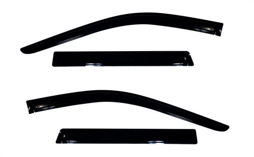 Side Window Visor - Original Ventvisor - Stick-On - Front / Rear - Plastic - Smoke - Jeep Grand Cherokee 2011-21 - Kit
