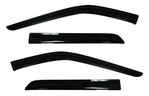 Side Window Visor - Original Ventvisor - Stick-On - Front / Rear - Plastic - Dark Smoke - Ford Midsize SUV 2011-14 - Kit Side Window Visor - Original Ventvisor - Stick-On - Front / Rear - Plastic - Dark Smoke - Ford Midsize SUV 2011-14 - Kit