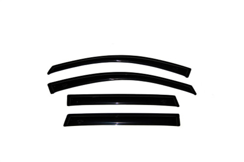 Side Window Visor - Original Ventvisor - Stick-On - Front / Rear - Plastic - Dark Smoke - Ford Midsize SUV 2020 - Kit