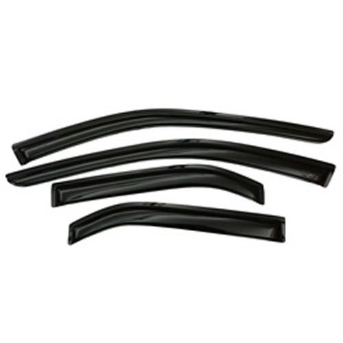 Side Window Visor - Original Ventvisor - Stick-On - Front / Rear - Plastic - Dark Smoke - Extended Cab - GM Fullsize Truck 2014-15 - Kit