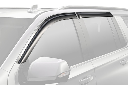 Side Window Visor - Ventvisor - Stick-On - Front / Rear - Plastic - Smoke - Toyota Midsize SUV 2020-22 - Kit