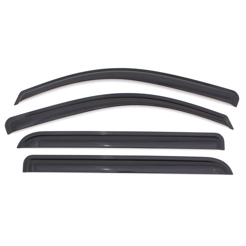 Side Window Visor - Original Ventvisor - Stick-On - Front / Rear - Plastic - Dark Smoke - Crew Cab - GM Fullsize Truck 2018 - Kit