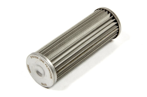 Fuel Filter Element - 30 Micron - Stainless Element - System One Long Billet In-Line Fuel Filters - Each