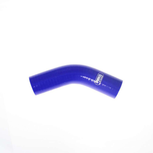 Tubing Elbow - 45 Degree - 1-3/4 in ID - 4.0 mm Thick Wall - Silicone - Blue - Each Tubing Elbow - 45 Degree - 1-3/4 in ID - 4.0 mm Thick Wall - Silicone - Blue - Each
