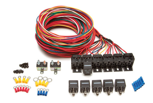 Relay Switch - 6 Bank - Single Pole - 40 amps - 12V - Wiring Pigtail Included - Universal - Kit