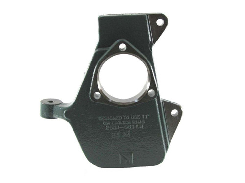Spindle - 2 in Drop Spindle - Driver / Passenger Side - Iron - Black Paint - GM Fullsize SUV / Truck 1999-2006 - Kit