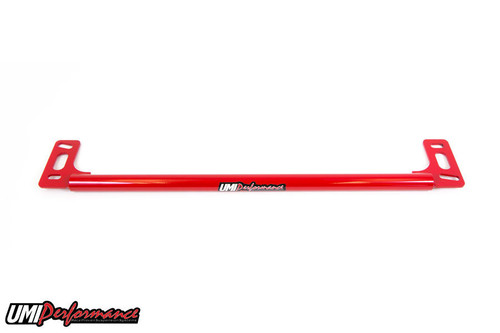 Chassis Brace - Front Subframe - Tubular - Bolt-On - Steel - Red Powder Coat - GM F-Body 1983-92 - Each