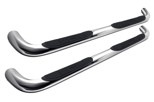 Step Bars - 3 in OD Bent - Mount Kit Included - Stainless - Polished - Crew Cab - Ram Fullsize Truck 2009-21 - Pair Step Bars - 3 in OD Bent - Mount Kit Included - Stainless - Polished - Crew Cab - Ram Fullsize Truck 2009-21 - Pair