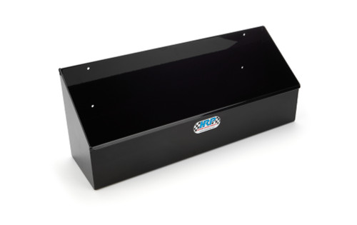 Gear Case Rack - Horizontal - 21 in Long - 8.25 in Tall - 6 in Deep - 10 Case Capacity - Aluminum - Black Powder Coat - Each