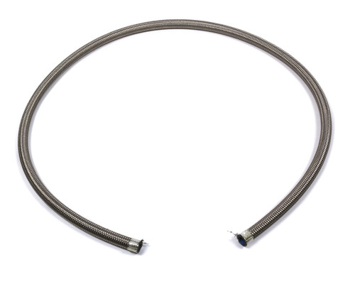 Hose - AC Refrigerant - 6 AN - 9 ft - Braided Stainless / Nylon - Natural - Each