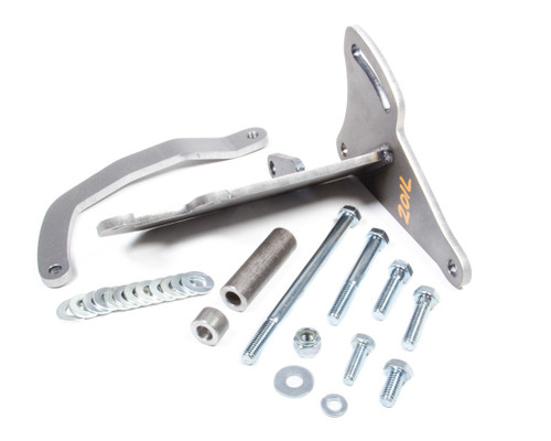 Alternator Bracket - Driver Side - High Mount - Water Pump Mount - Steel - Natural - Long Water Pump - GM Alternator - Small Block Chevy - Kit Alternator Bracket - Driver Side - High Mount - Water Pump Mount - Steel - Natural - Long Water Pump - GM Alternator - Small Block Chevy - Kit