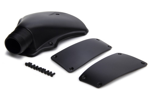 Helmet Air Inlet - Top Mount - Forced Air - Old Style Nozzle - Flat Black - BR.1 - Kit