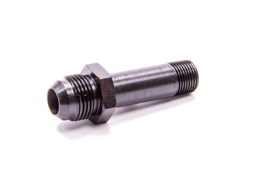 Extended Oil Inlet - Straight - 10 AN Male to 3/8 in NPT - 3 in Long - Steel - Black Oxide - Each Extended Oil Inlet - Straight - 10 AN Male to 3/8 in NPT - 3 in Long - Steel - Black Oxide - Each