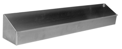 Oil Shelf - Wall Mount - 12 qt Capacity - 30 x 5.5 in - Aluminum - Natural - Each