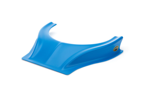 Hood Scoop - Stalker - Dirt - 2.5 in Height - Curved Front - Plastic - Blue - Each