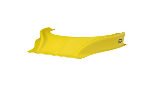 Hood Scoop - Stalker - Dirt - 2.5 in Height - Curved Front - Plastic - Yellow - Each