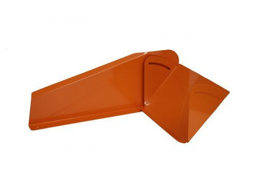 Spoiler - 12 x 8 in - Crush Panel - Plastic - Orange - Dirt Late Model - Kit