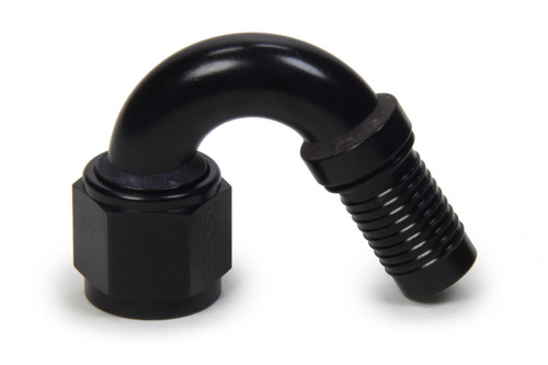 Fitting - Hose End - HS-79 - 150 Degree - 10 AN Hose Crimp to 10 AN Female - Aluminum - Black Anodized - Each