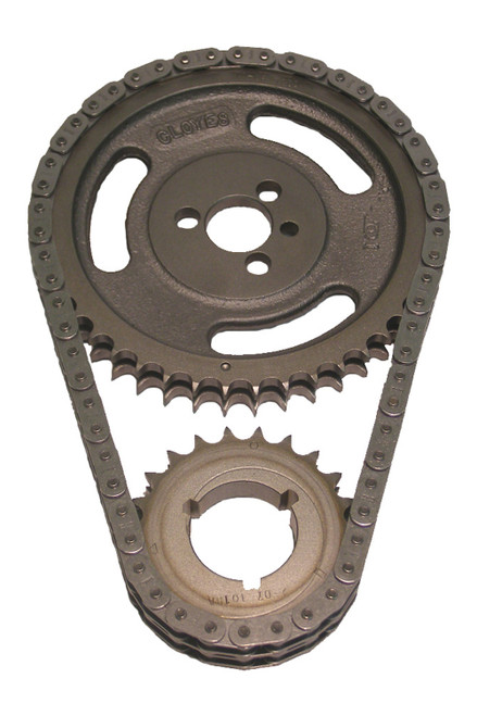 Timing Chain Set - Premium Race True Roller - Double Roller - 3 Keyway Adjustable - 0.005 in Shorter - Iron / Steel - Small Block Chevy - Kit Timing Chain Set - Premium Race True Roller - Double Roller - 3 Keyway Adjustable - 0.005 in Shorter - Iron / Steel - Small Block Chevy - Kit