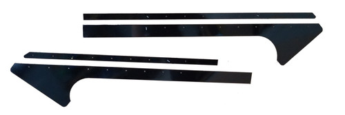 Pillar Post - Front - Aluminum - Black Powder Coat - Dirt Late Model - Pair