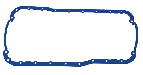 Oil Pan Gasket - 1-Piece - Steel Core Rubber - Smooth Rail Pan - Small Block Ford - Each