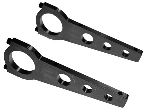 Ignition Box Bracket - 1-3/4 in Bar Mount - Aluminum - Natural - ASA Ignition Boxes - Pair
