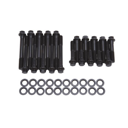 Cylinder Head Bolt Kit - E-Series - Hex Head - Chromoly - Black Oxide - Small Block Ford - Kit