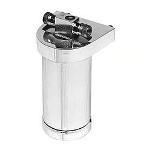 Air Conditioning Drier - Vertical Mount - 2-1/2 in OD - 6 in Tall - Bracket - Steel - Chrome - Each