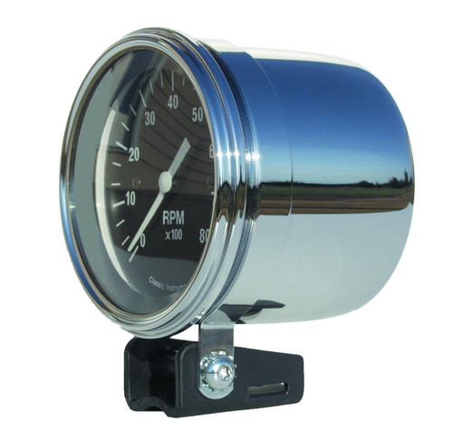 Gauge Cup - 3-3/8 in Diameter Gauge - Pedestal Mount - Steel - Chrome - Universal - Each