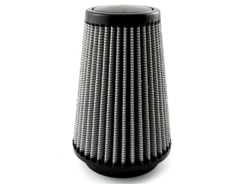 Air Filter Element - Magnum FLOW Pro DRY S - Clamp-On - Conical - 5 in Base - 3.5 in Top - 3.5 in Flange - 7 in Tall - Reusable Cotton - White - Universal - Each