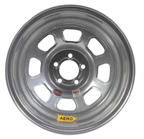 Wheel - 52-Series - 15 x 8 in - 1.000 in Backspace - 5 x 4.50 in Bolt Pattern - Steel - Silver Powder Coat - Each