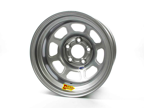 Wheel - 52-Series - 15 x 8 in - 2.000 in Backspace - 5 x 5.00 in Bolt Pattern - Driver Side - Steel - Silver Powder Coat - Each Wheel - 52-Series - 15 x 8 in - 2.000 in Backspace - 5 x 5.00 in Bolt Pattern - Driver Side - Steel - Silver Powder Coat - Each