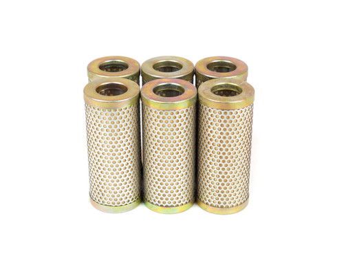 Oil Filter Element - 8 Micron Synthetic Fiber - 4.625 in Tall - Canton CM Filter Systems - Set of 6