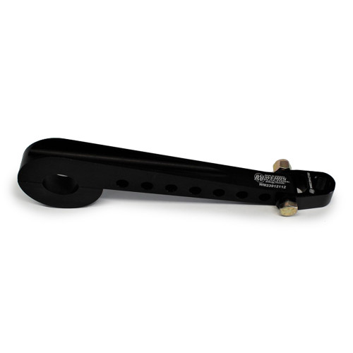 Steering Column Bracket - 1-1/2 in Diameter Tube - Clamp / Bolt-On - 9-1/2 in Length - Aluminum - Black Anodized - Each